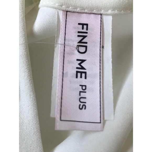 Find Me Plus Size Black and White Striped Square Neckline Romper - Picture 3 of 7